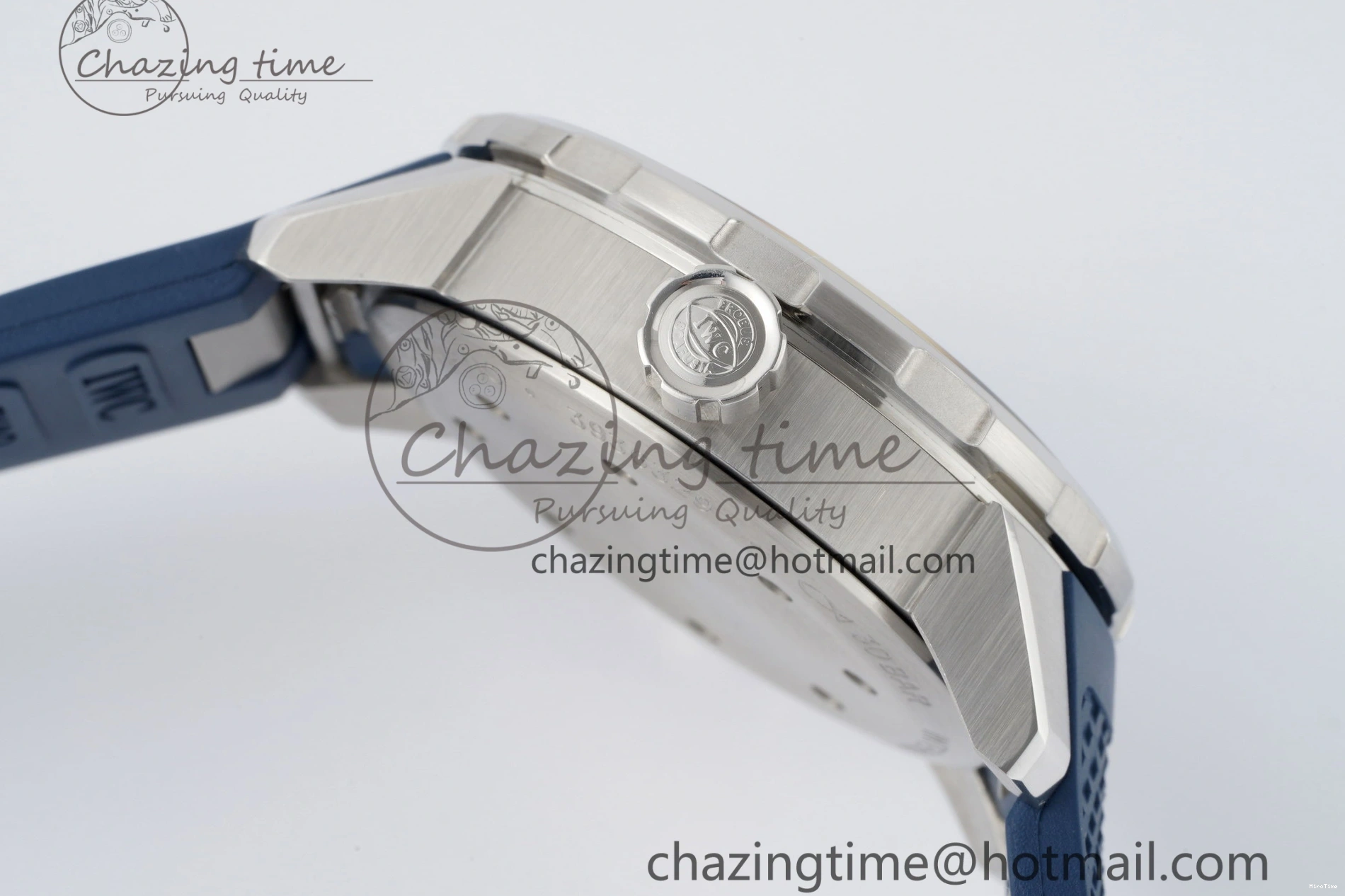 MIROTIME 0518 WellDesigned Aquatimer Automatic SS RSF 1:1 Best Edition Blue Dial on Blue Rubber Strap A 7057